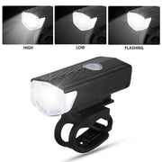 USB RECHARGEABLE BICYCLE LIGHT SET 400 LUMEN SUPER BRIGHT HEADLIGHT FRONT LIGHTS