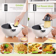 Multifunctional Vegetable Fruits Cutter/Slicer Shredder with Rotating Drain Basket